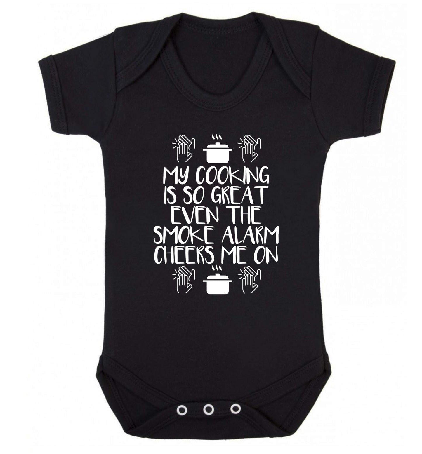 My cooking is so great even the smoke alarm cheers me on! Baby Vest black 18-24 months
