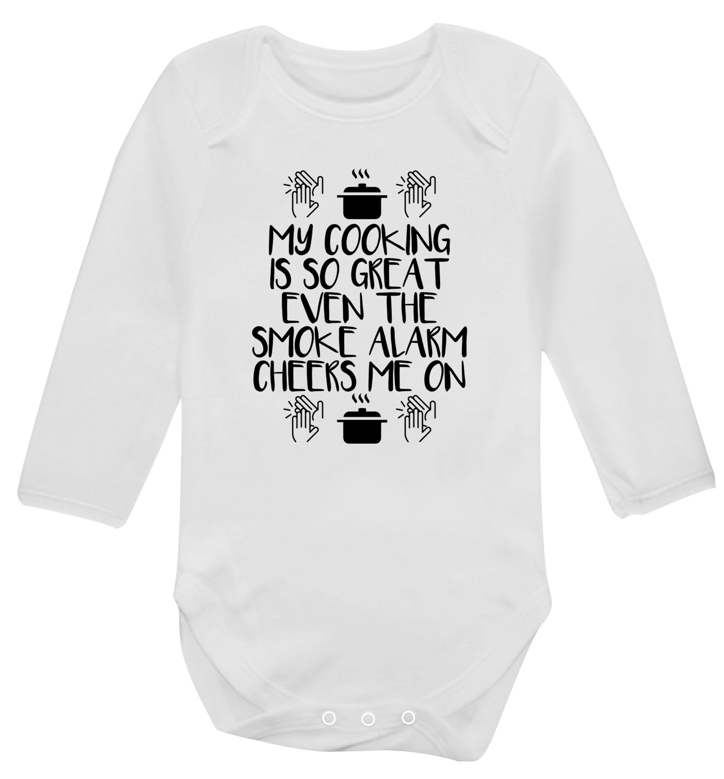 My cooking is so great even the smoke alarm cheers me on! Baby Vest long sleeved white 6-12 months