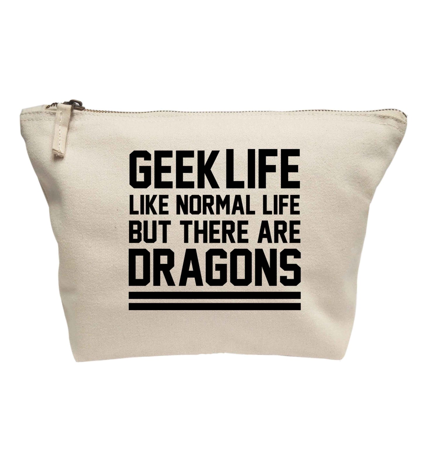 Geek life like normal life but there are dragons | Makeup / wash bag