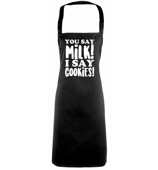 You say milk I say cookies! black apron