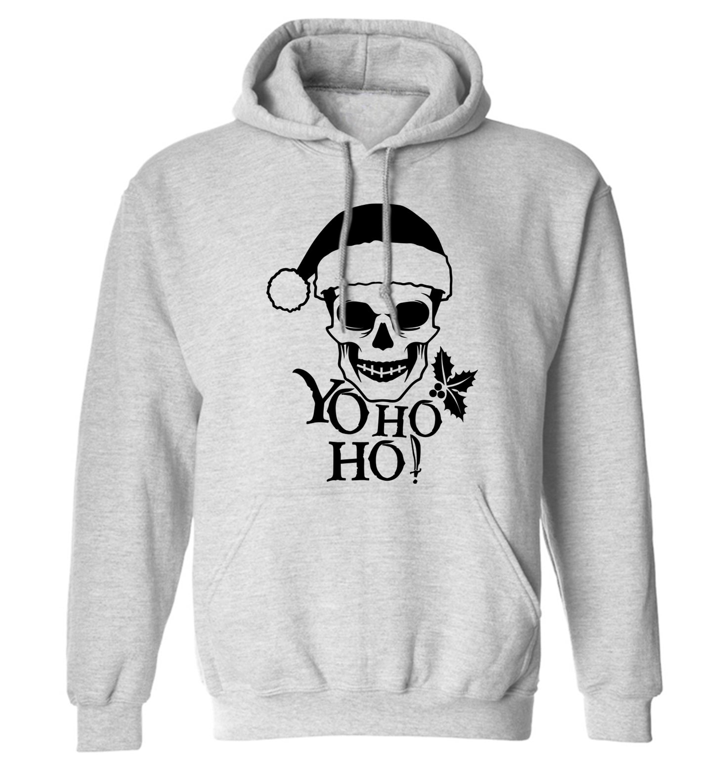 Yo ho ho! adults unisex grey hoodie 2XL