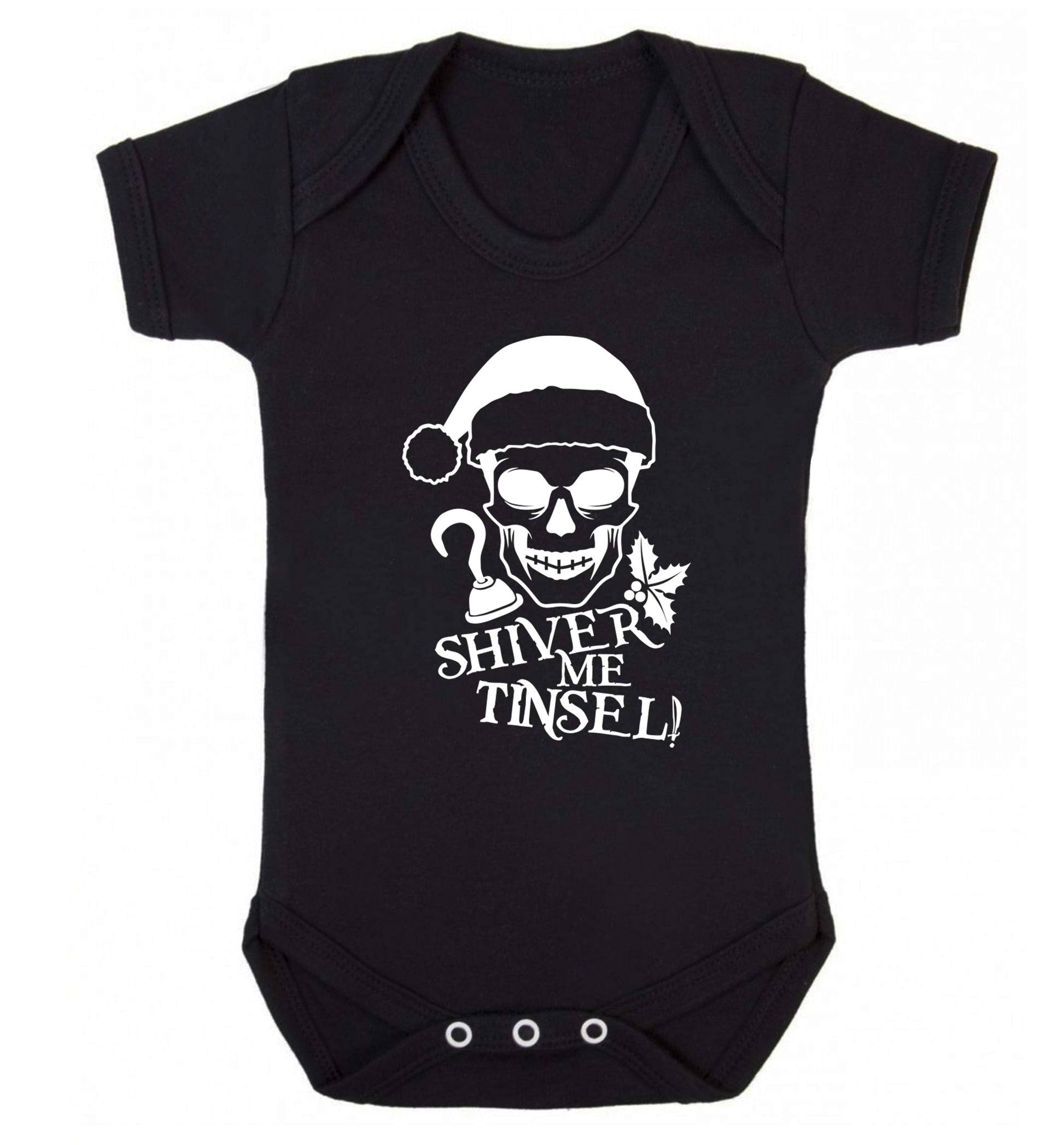 Shiver me tinsel Baby Vest black 18-24 months