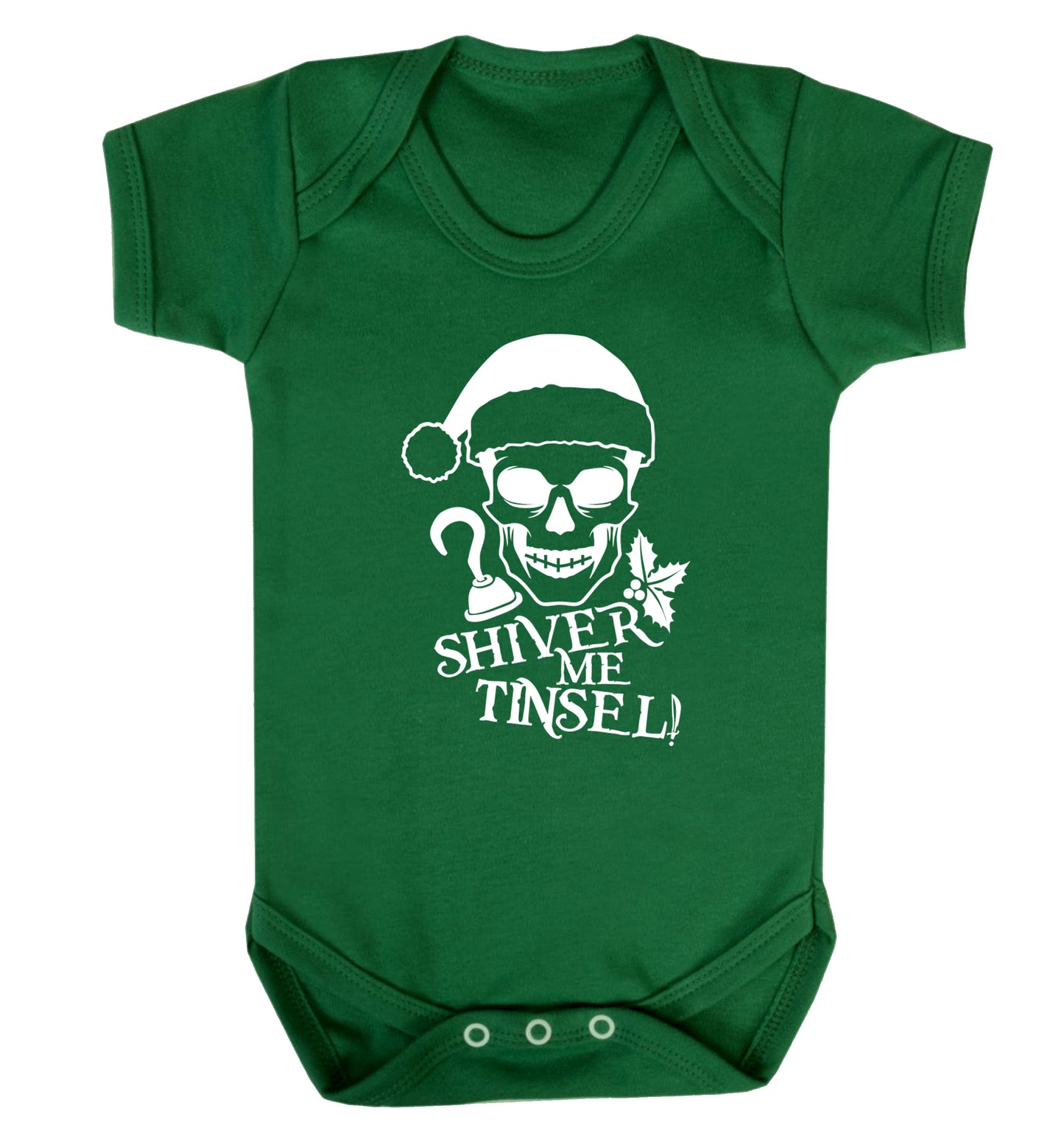 Shiver me tinsel Baby Vest green 18-24 months