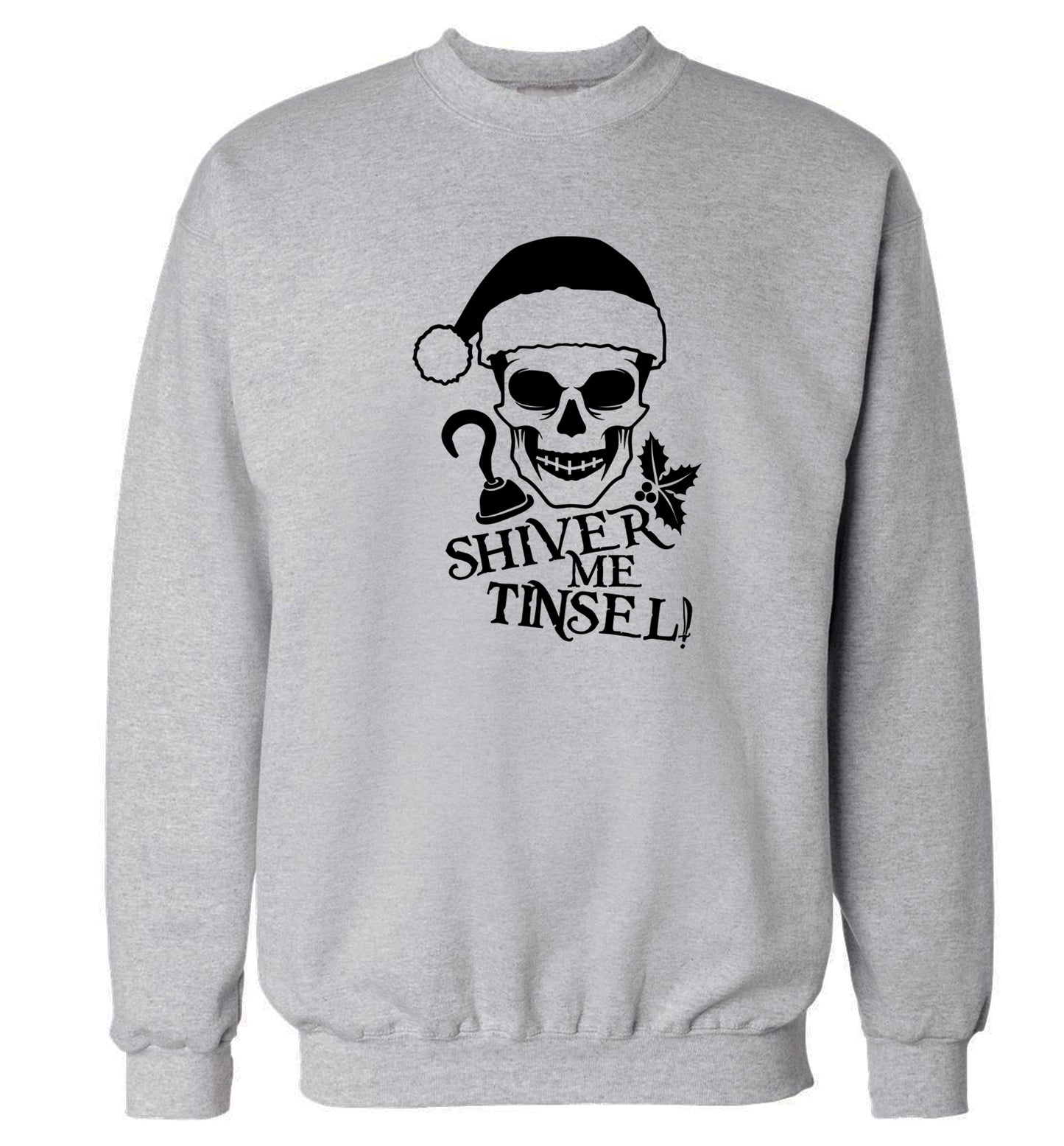 Shiver me tinsel Adult's unisex grey Sweater 2XL