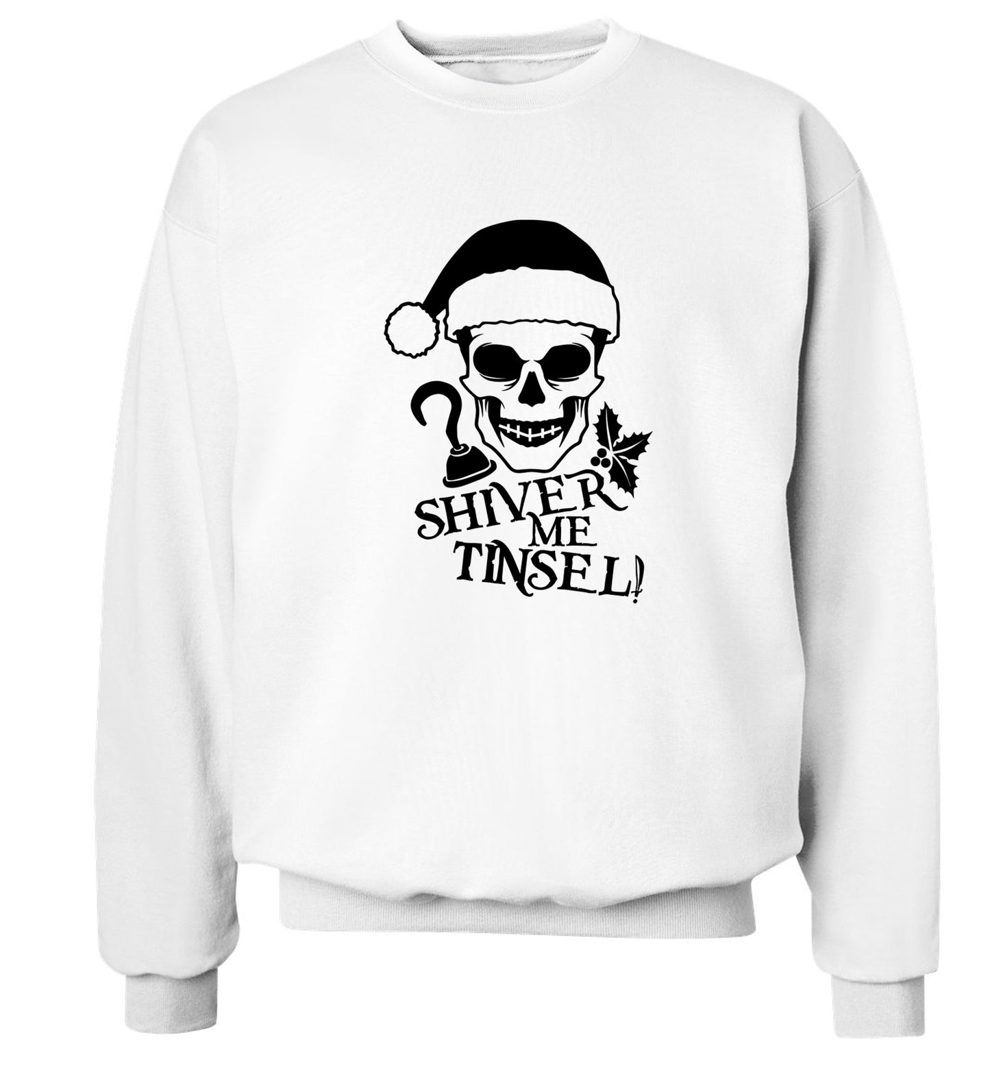 Shiver me tinsel Adult's unisex white Sweater 2XL