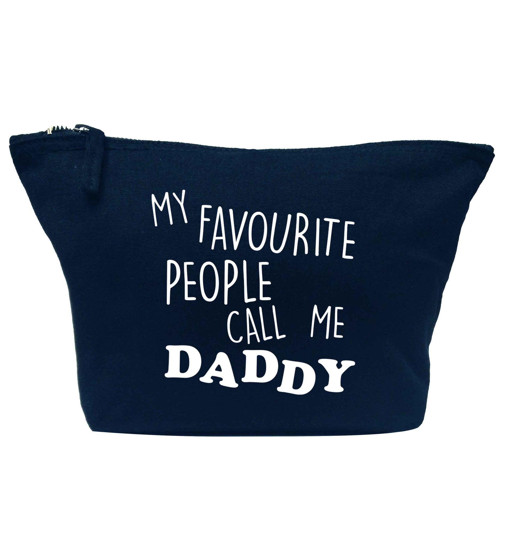 My favourite people call me daddy navy makeup bag