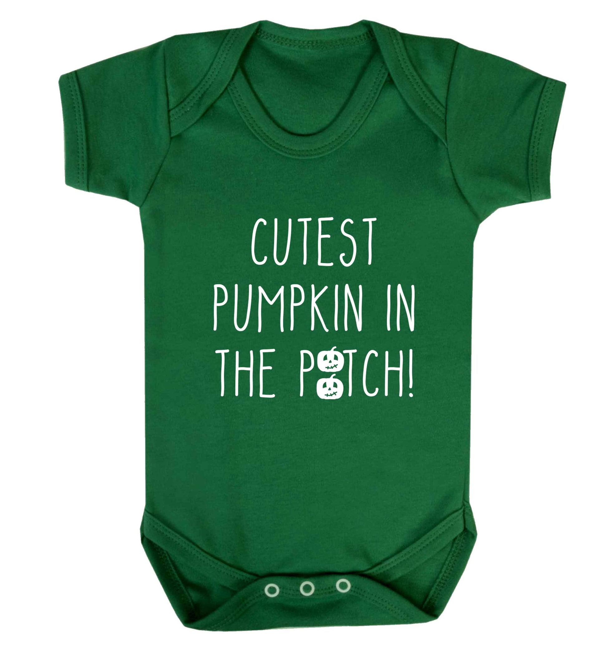 Calm Pumpkin Season baby vest green 18-24 months