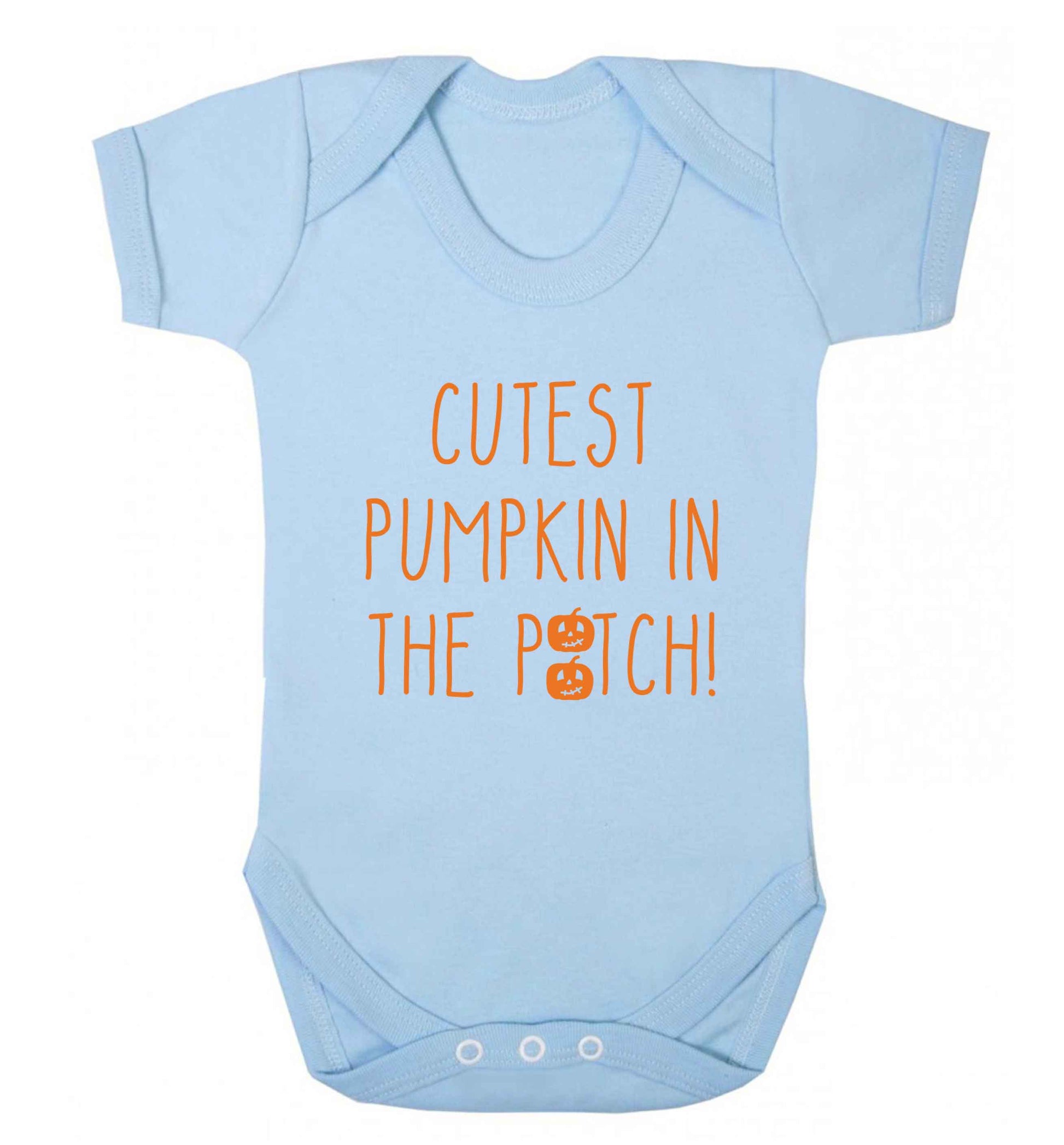 Calm Pumpkin Season baby vest pale blue 18-24 months