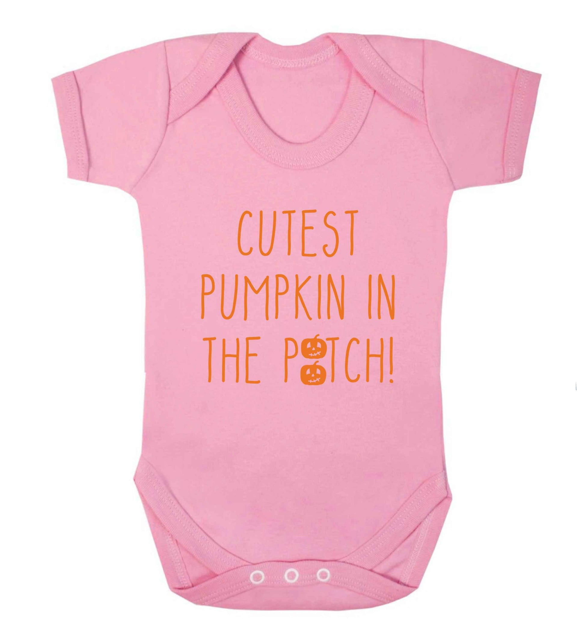Calm Pumpkin Season baby vest pale pink 18-24 months
