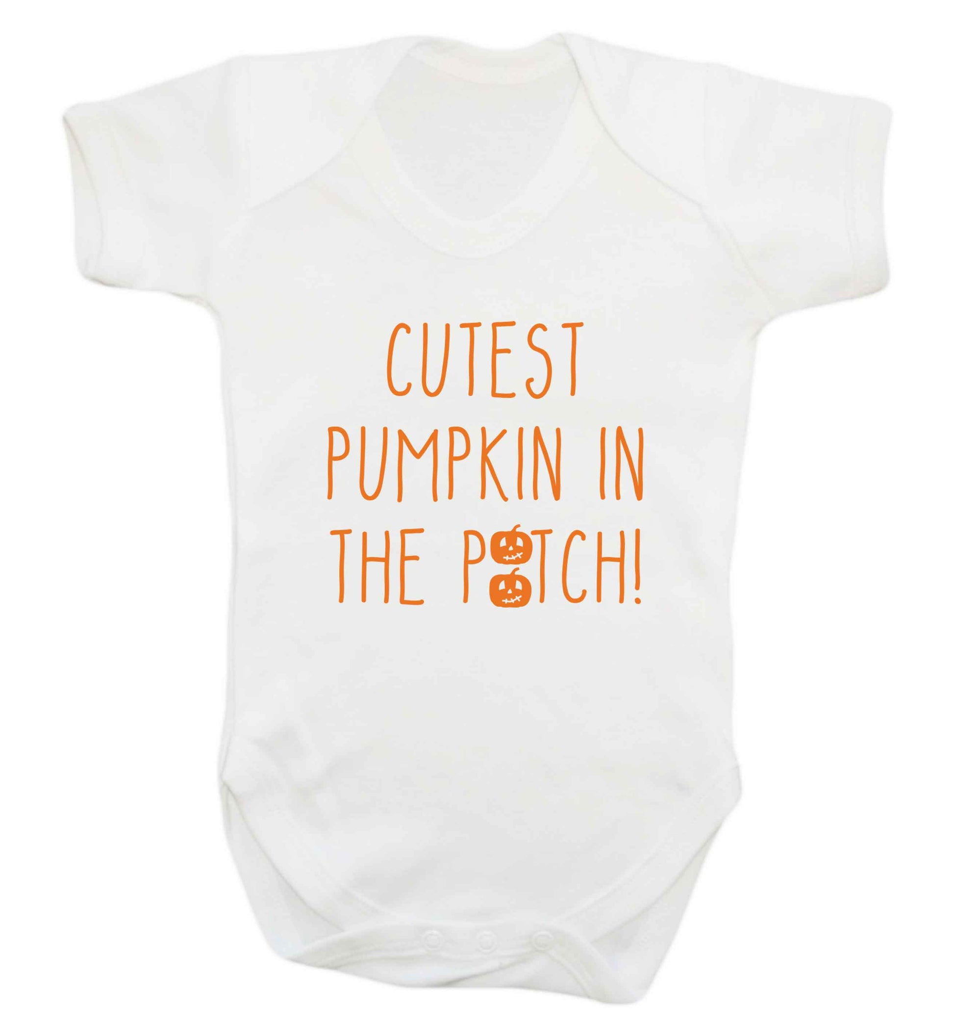 Calm Pumpkin Season baby vest white 18-24 months