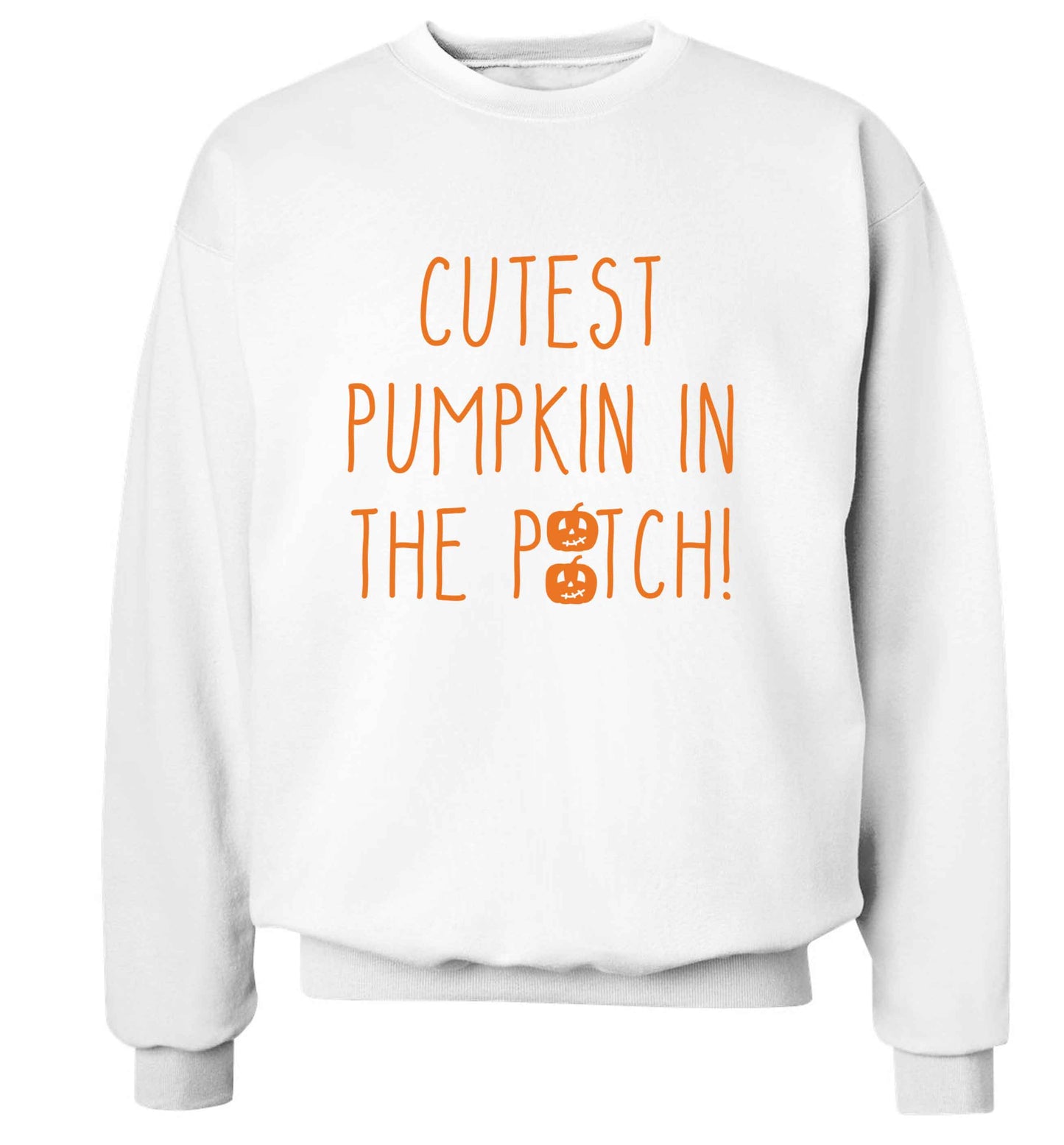 Calm Pumpkin Season adult's unisex white sweater 2XL