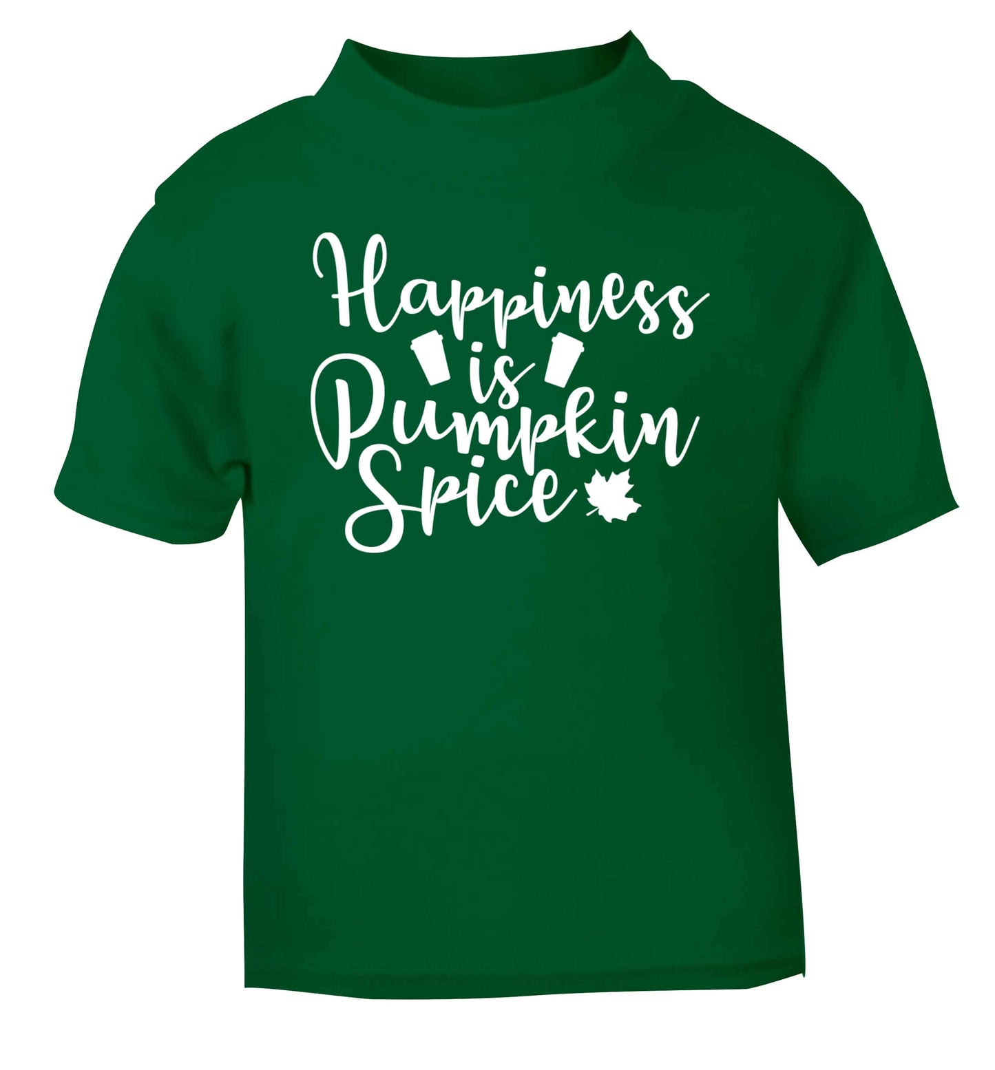 Happiness Pumpkin Spice green baby toddler Tshirt 2 Years