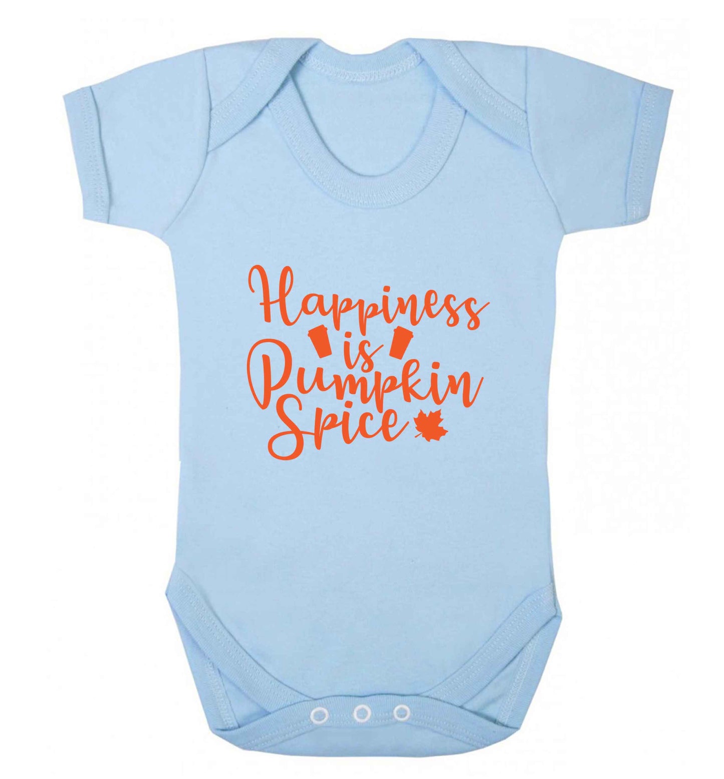 Happiness Pumpkin Spice baby vest pale blue 18-24 months