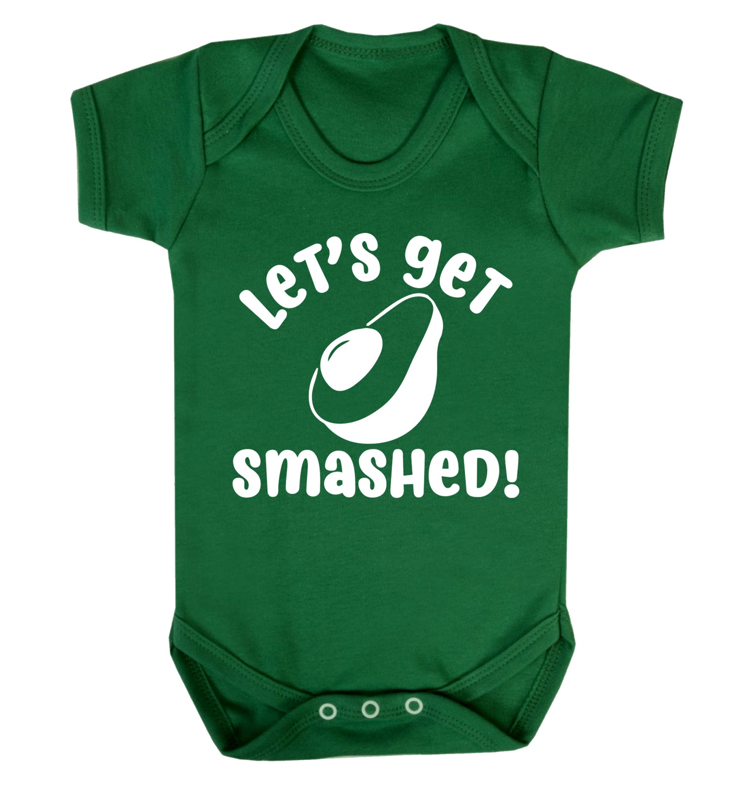 Let's get smashed Baby Vest green 18-24 months