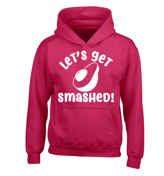 Let's get smashed children's pink hoodie 12-14 Years