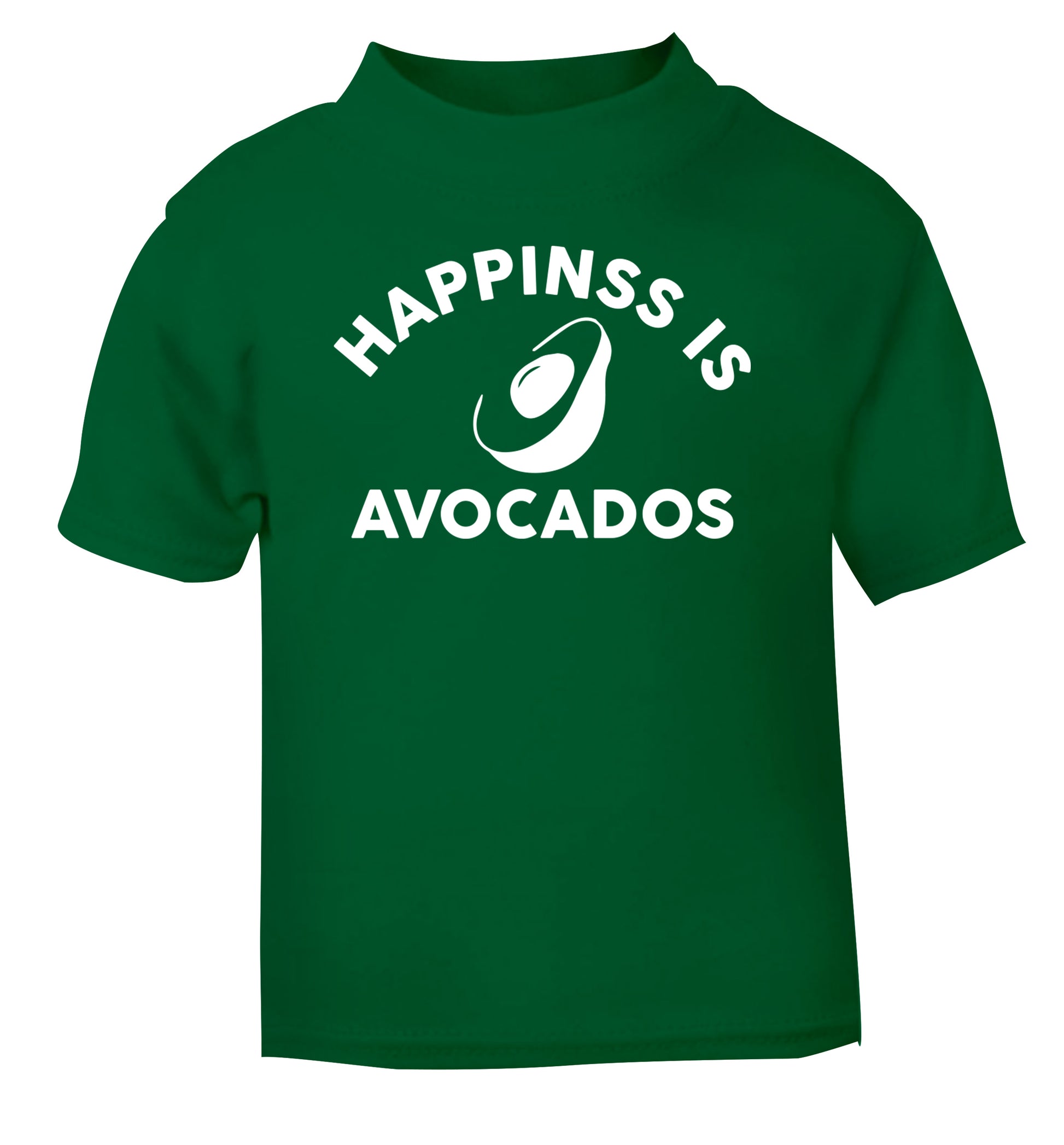 Happiness is avocados green Baby Toddler Tshirt 2 Years
