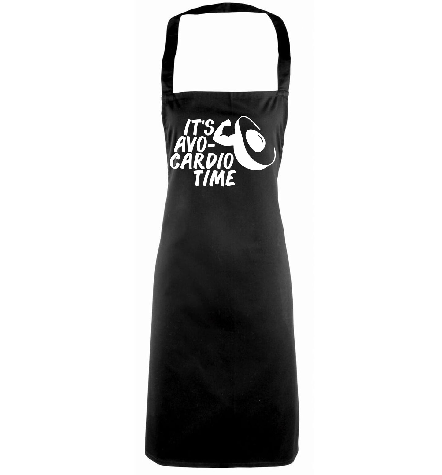 It's avo-cardio time black apron