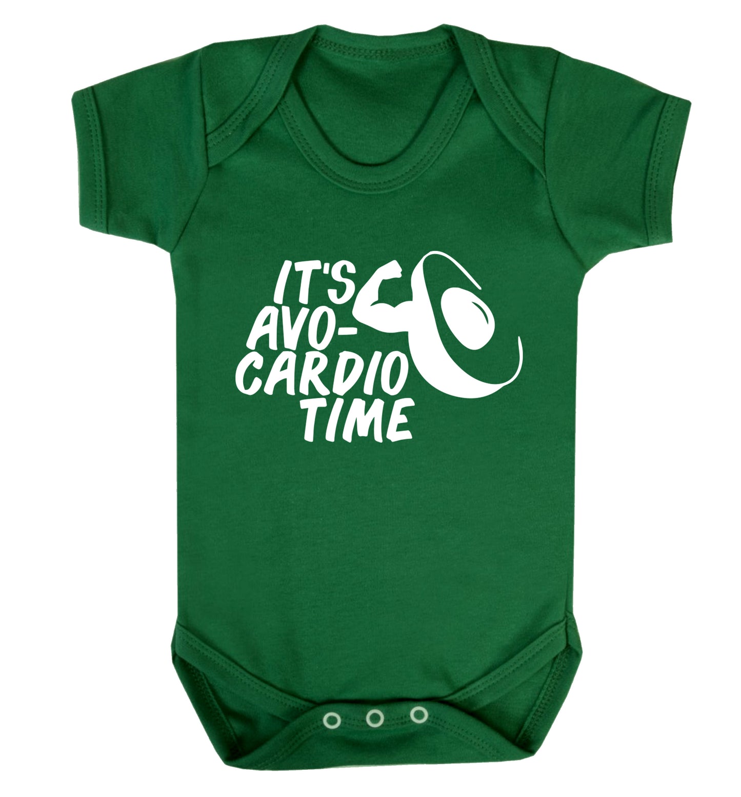 It's avo-cardio time Baby Vest green 18-24 months