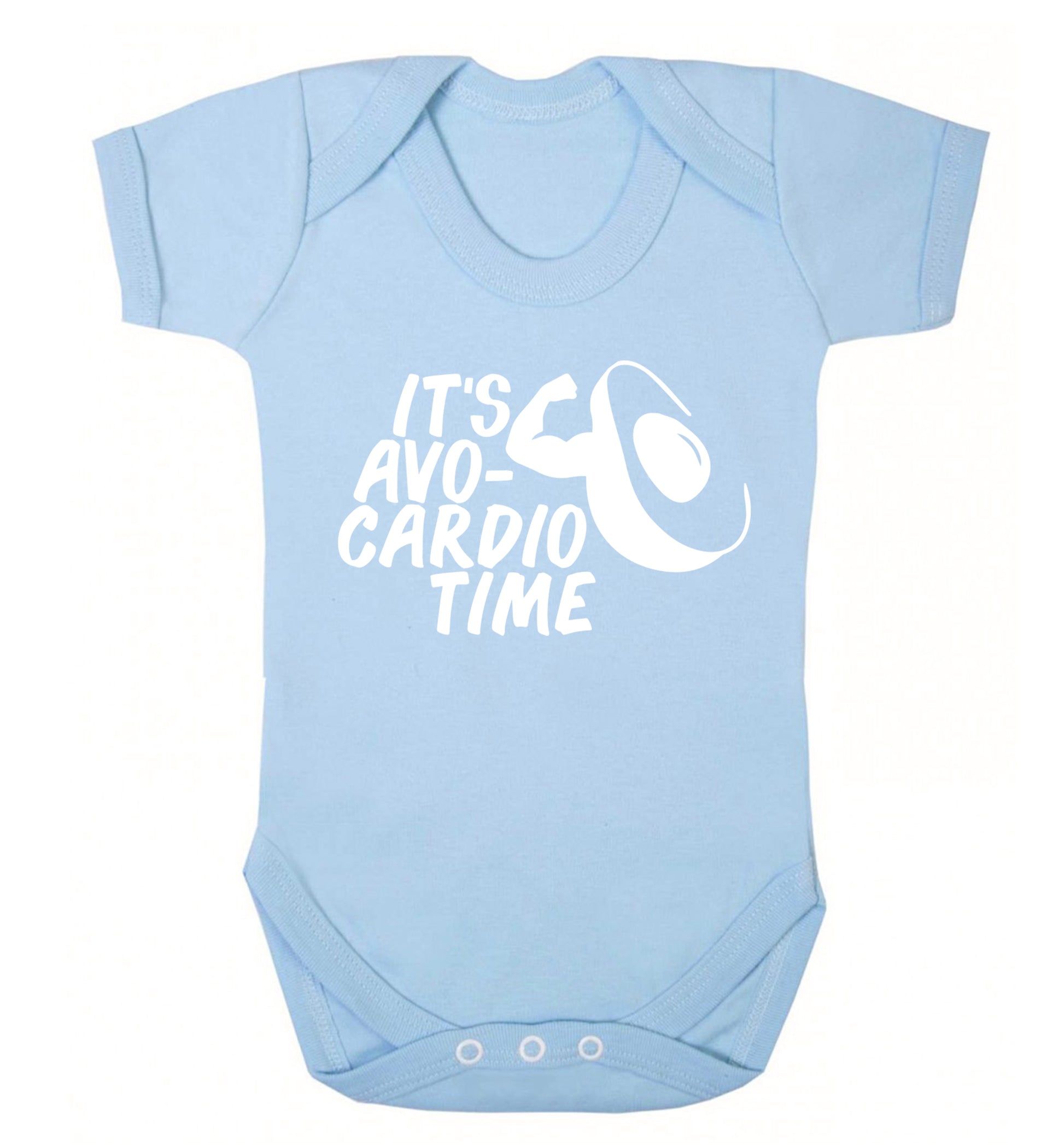 It's avo-cardio time Baby Vest pale blue 18-24 months
