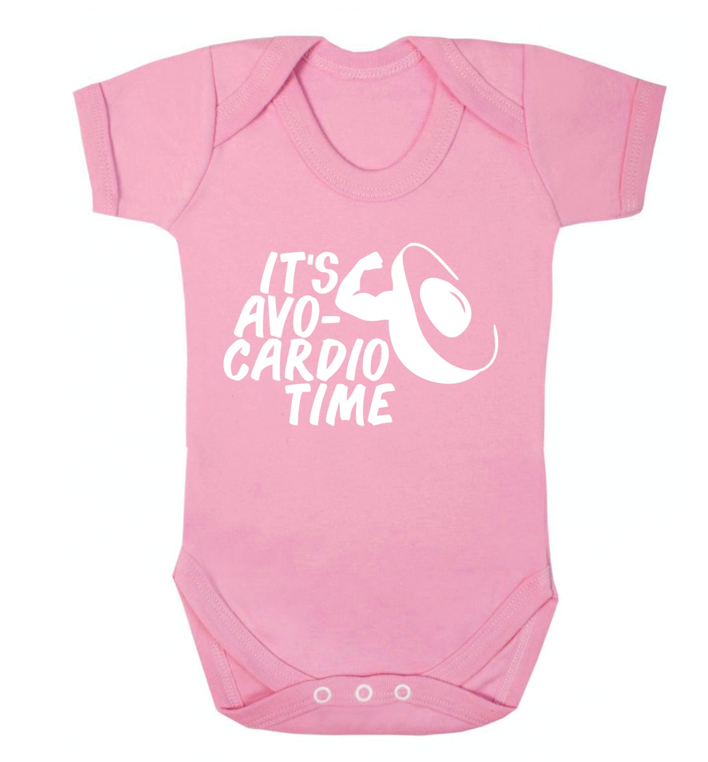 It's avo-cardio time Baby Vest pale pink 18-24 months