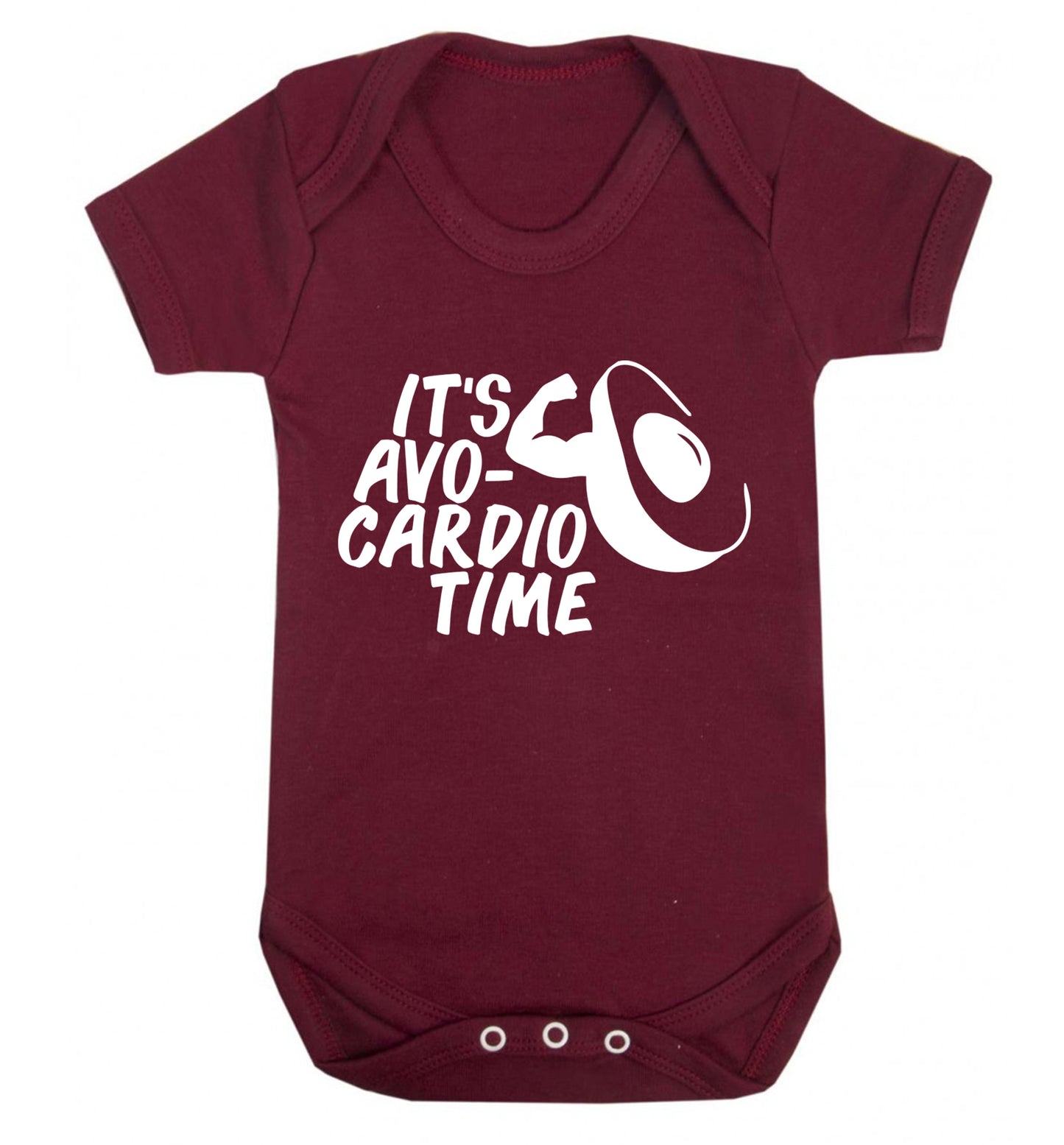 It's avo-cardio time Baby Vest maroon 18-24 months