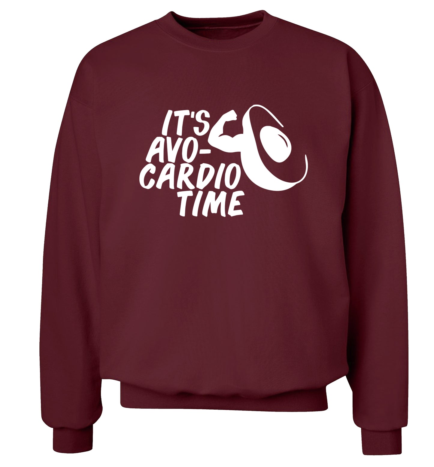 It's avo-cardio time Adult's unisex maroon Sweater 2XL