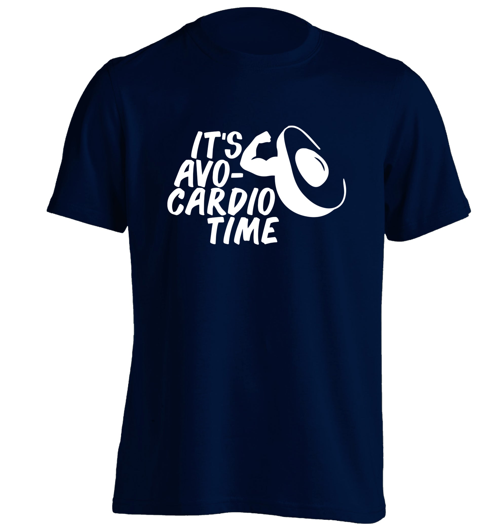It's avo-cardio time adults unisex navy Tshirt 2XL