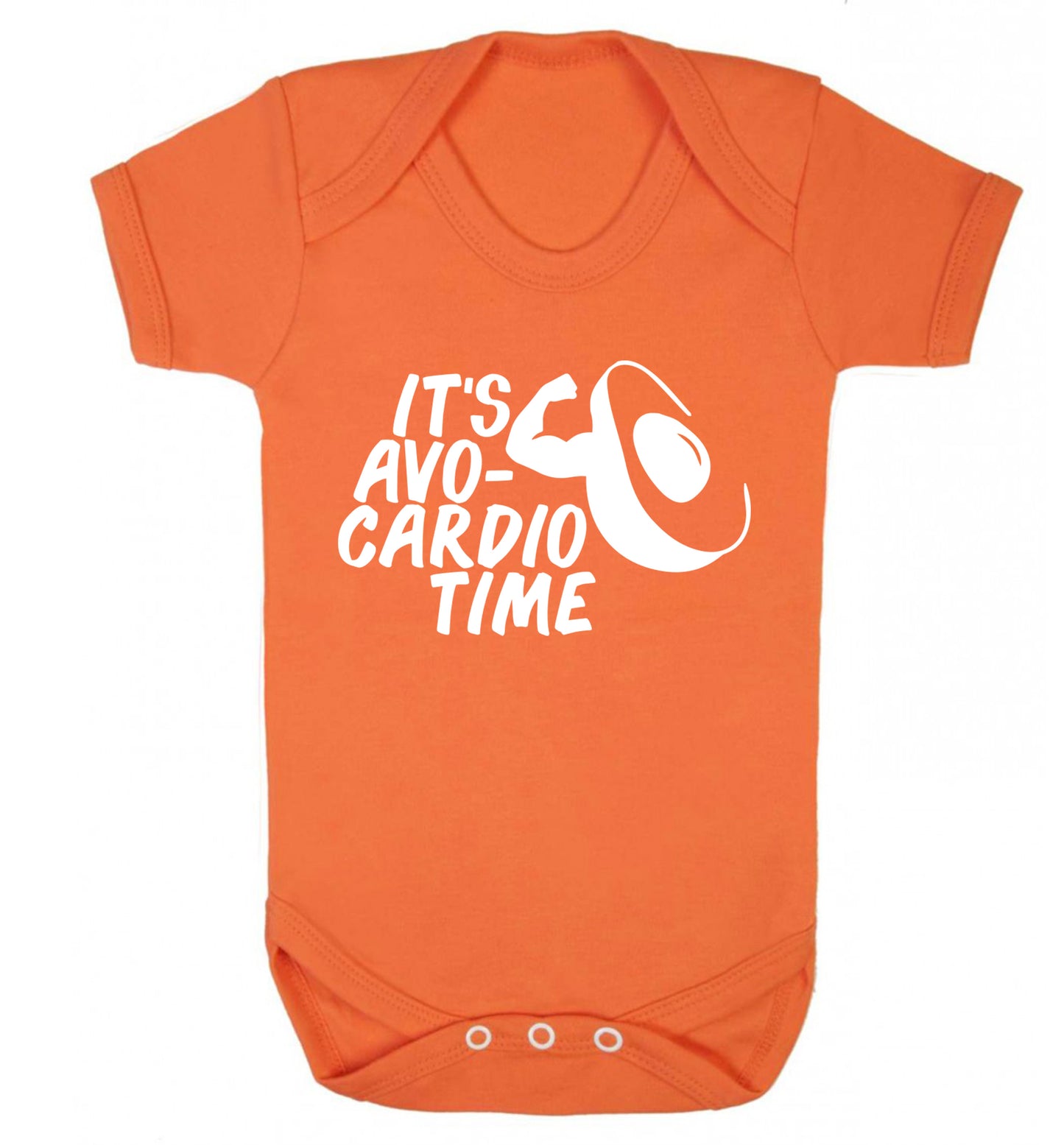 It's avo-cardio time Baby Vest orange 18-24 months