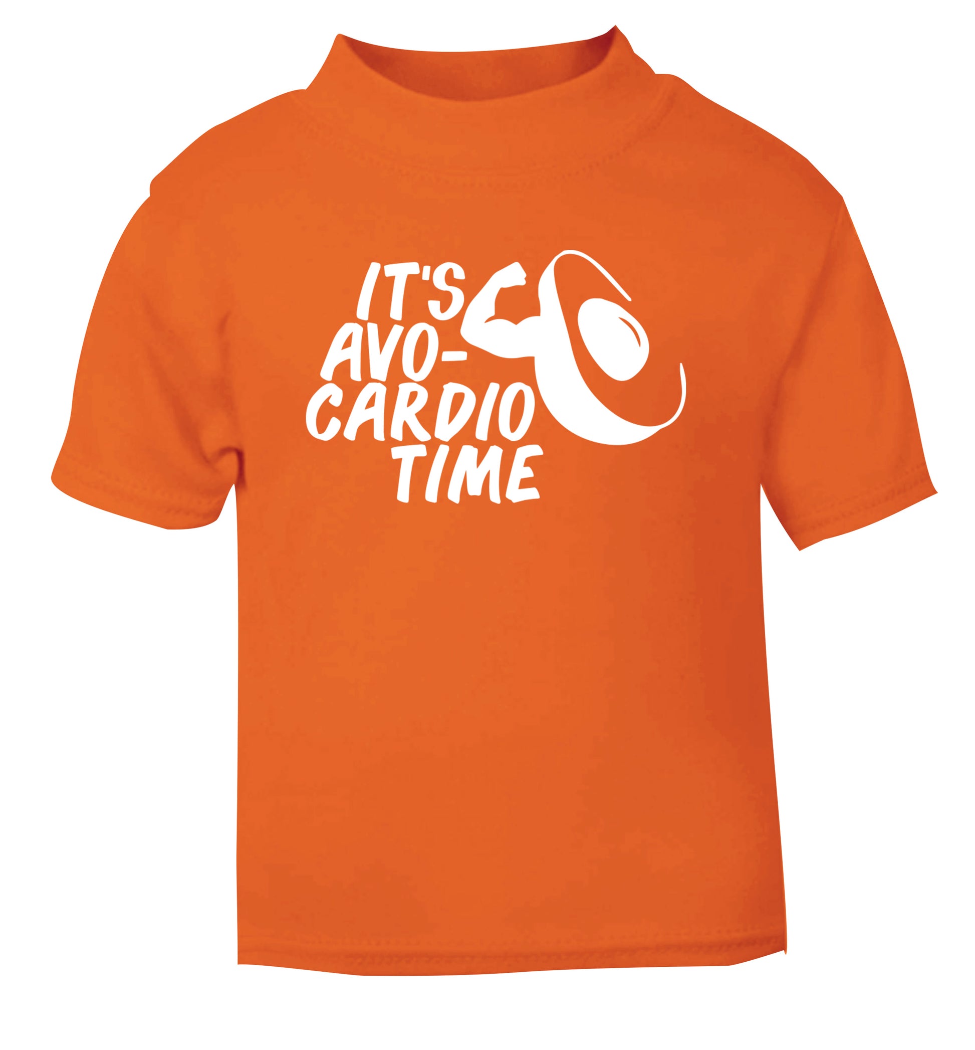 It's avo-cardio time orange Baby Toddler Tshirt 2 Years