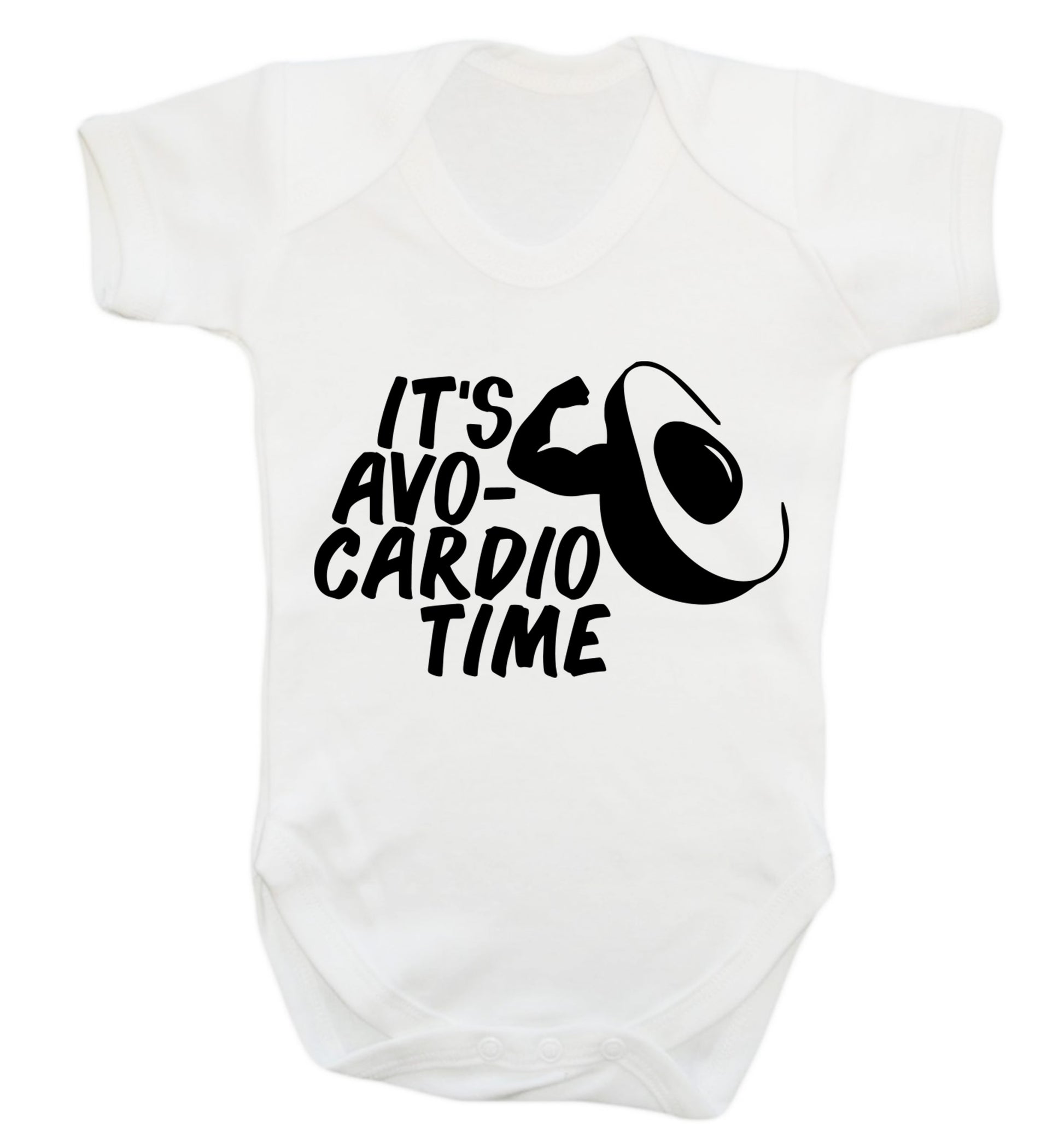 It's avo-cardio time Baby Vest white 18-24 months