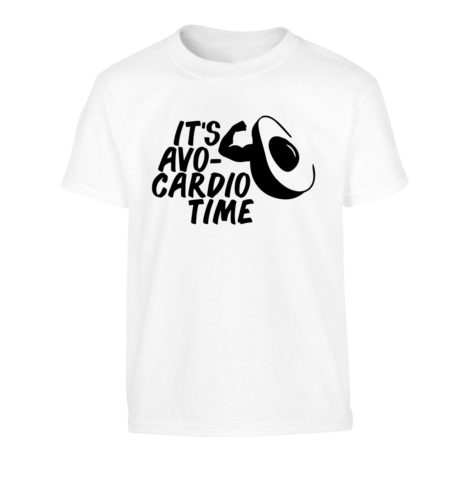 It's avo-cardio time Children's white Tshirt 12-14 Years