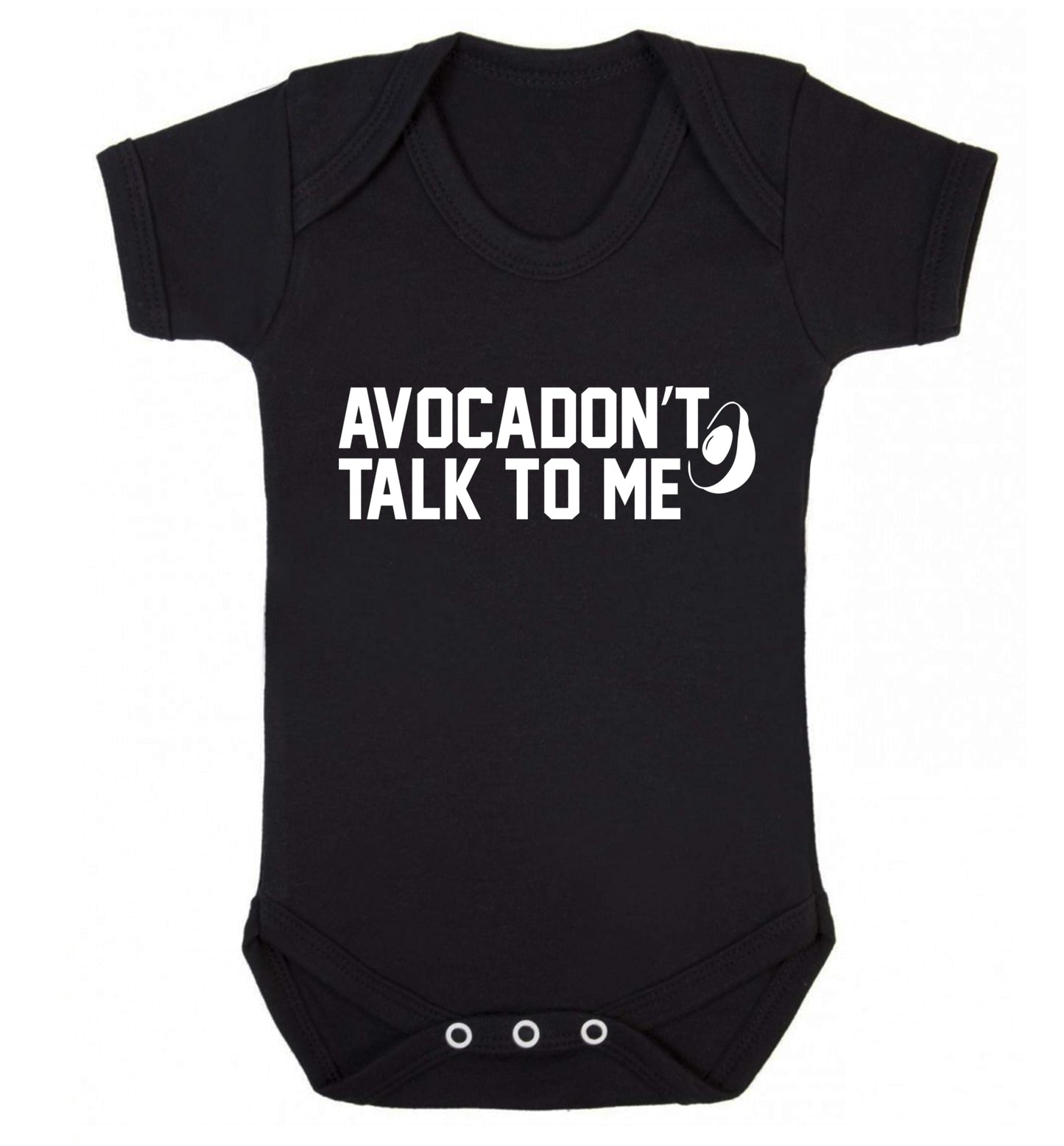 Avocadon't talk to me Baby Vest black 18-24 months