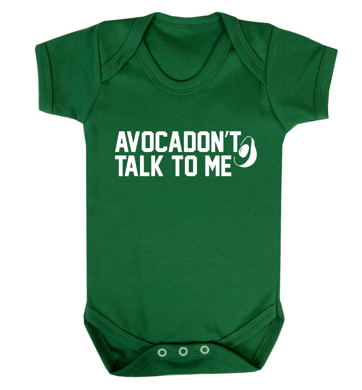 Avocadon't talk to me Baby Vest green 18-24 months