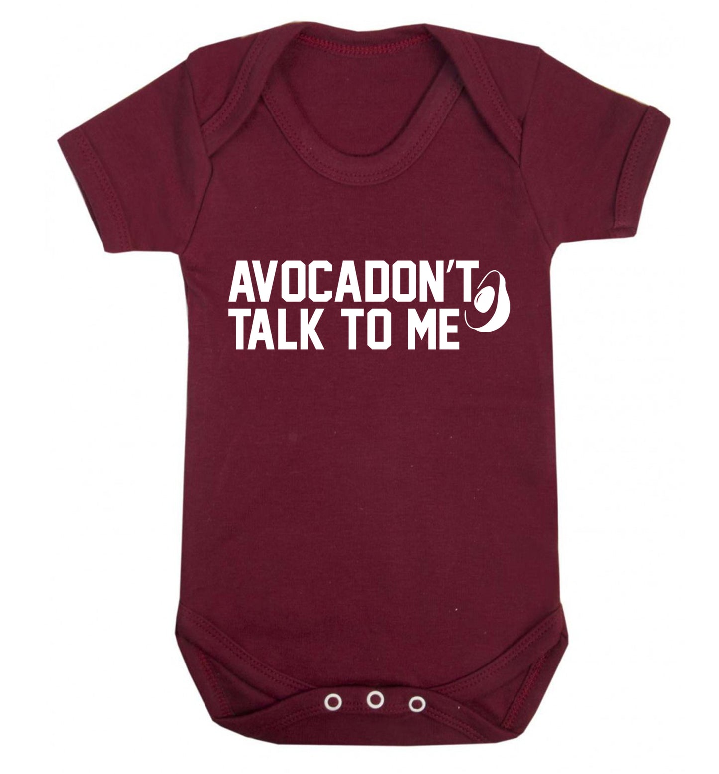 Avocadon't talk to me Baby Vest maroon 18-24 months