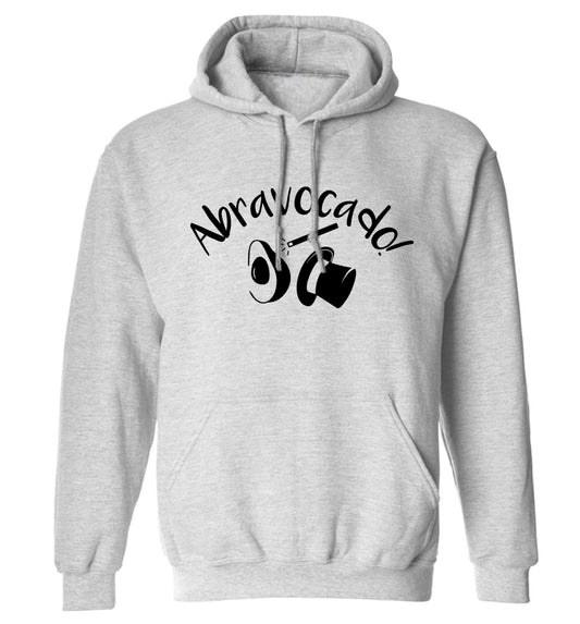 Abravocado adults unisex grey hoodie 2XL