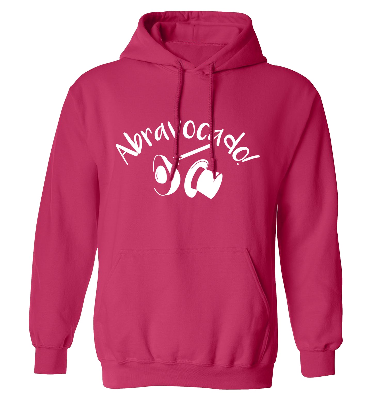 Abravocado adults unisex pink hoodie 2XL