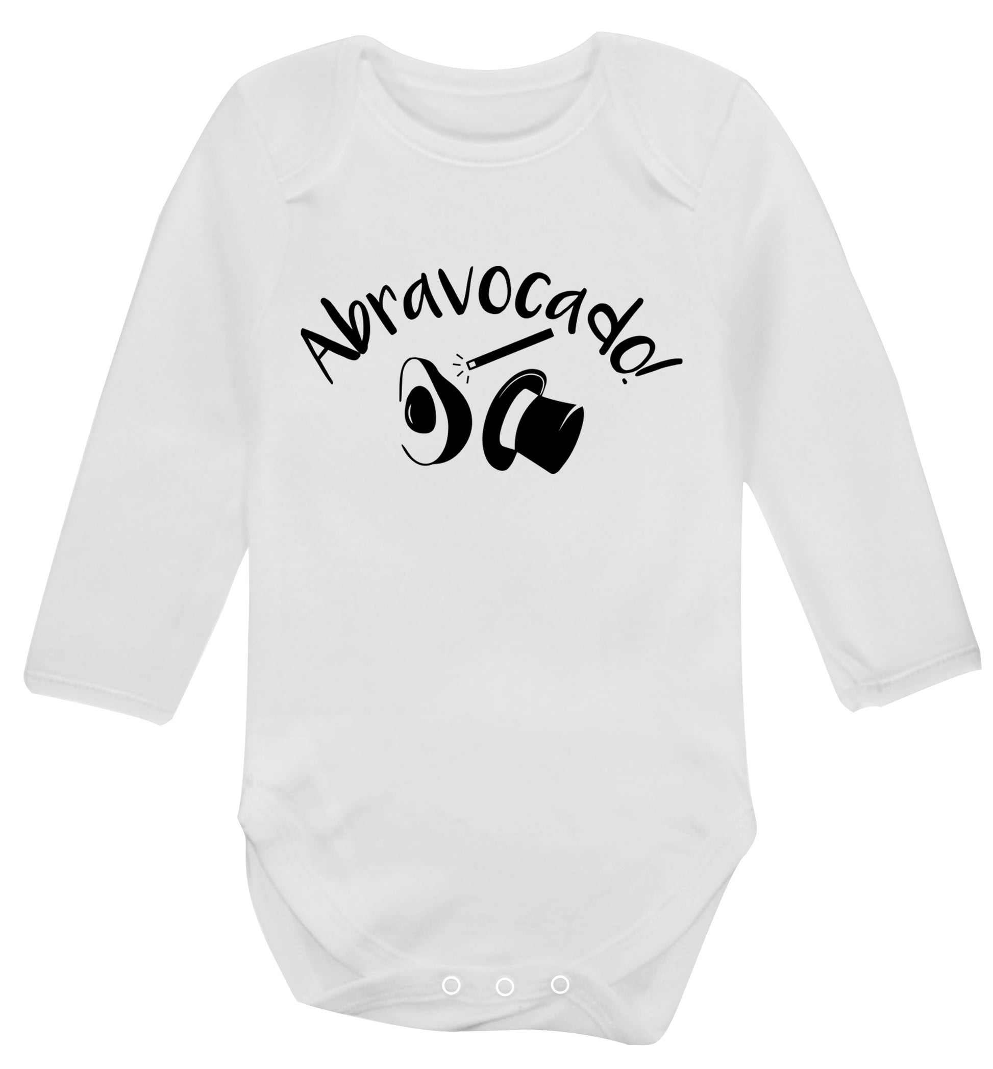 Abravocado Baby Vest long sleeved white 6-12 months