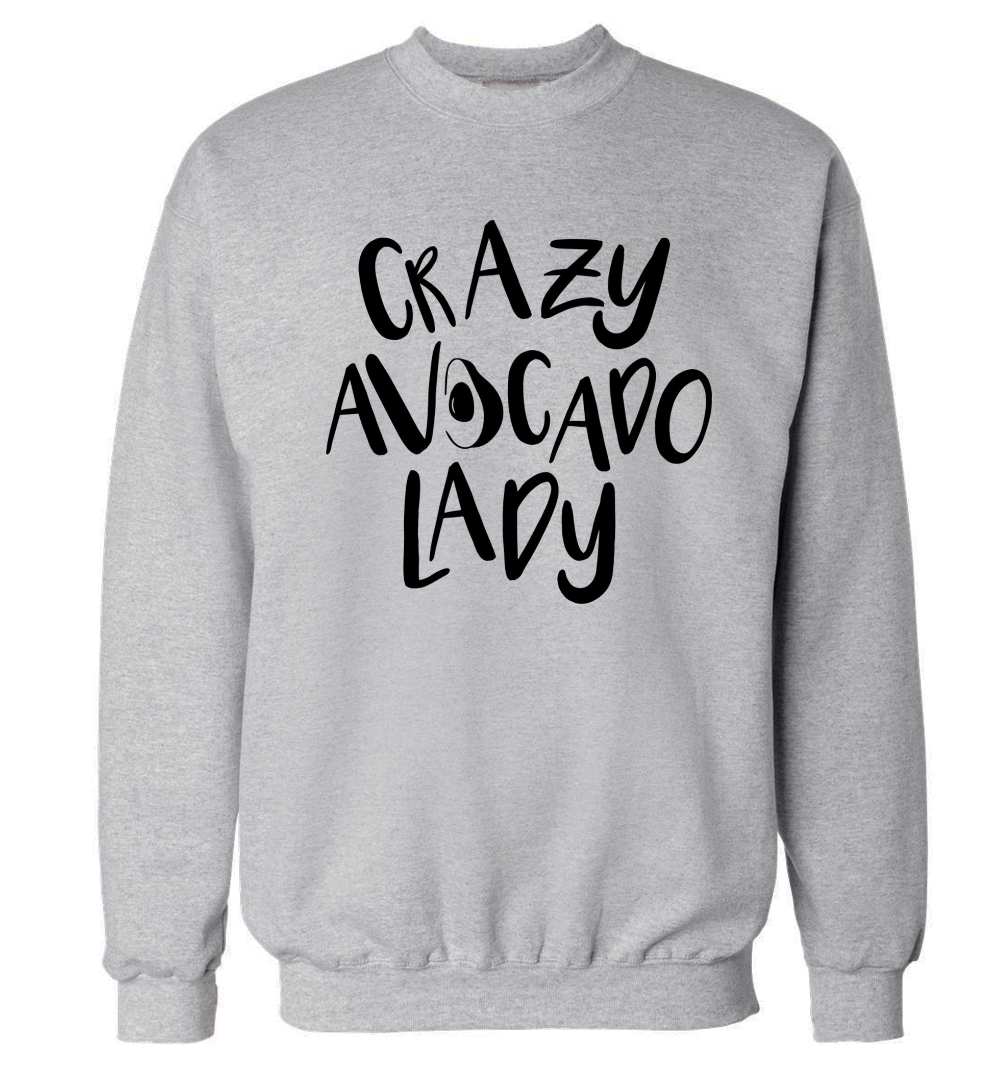 Crazy avocado lady Adult's unisex grey Sweater 2XL