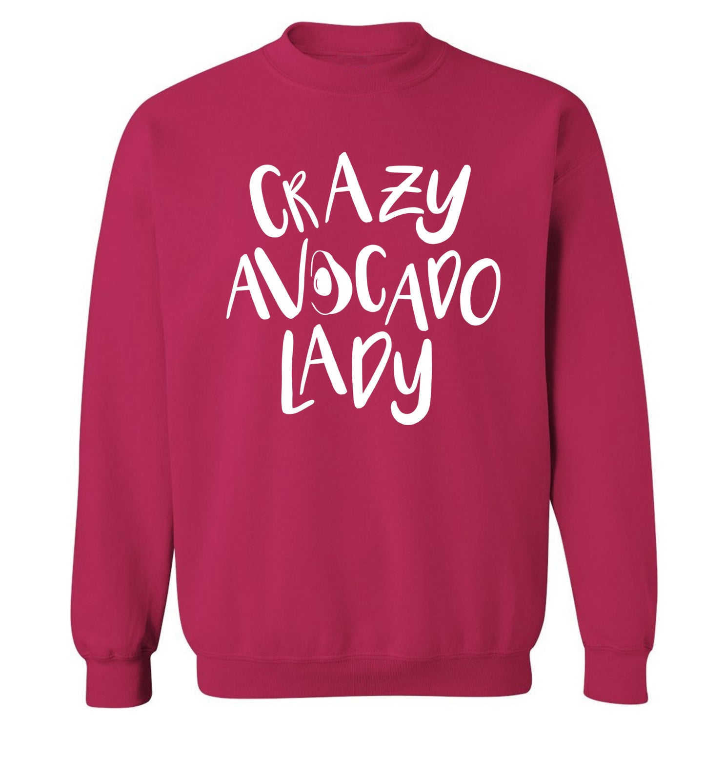Crazy avocado lady Adult's unisex pink Sweater 2XL