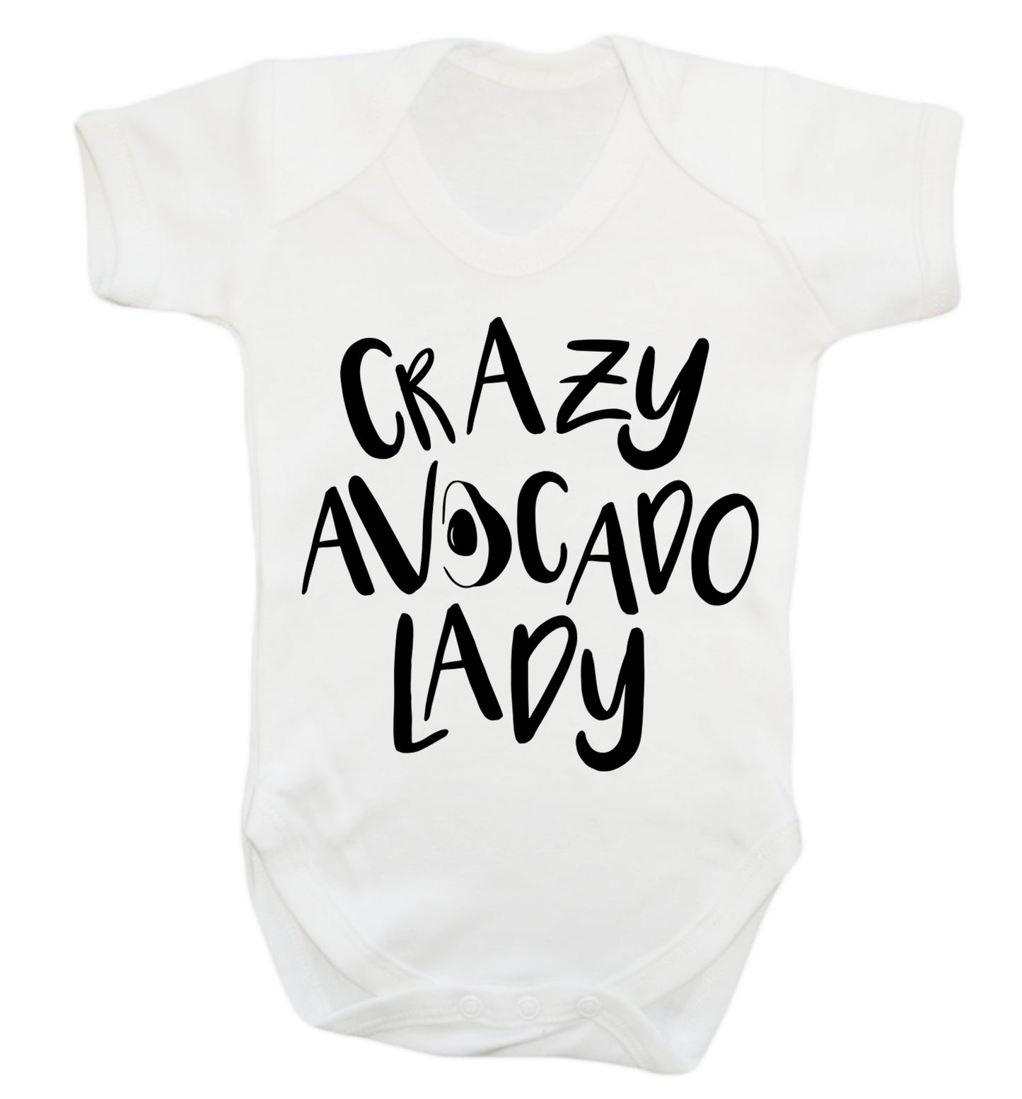 Crazy avocado lady Baby Vest white 18-24 months