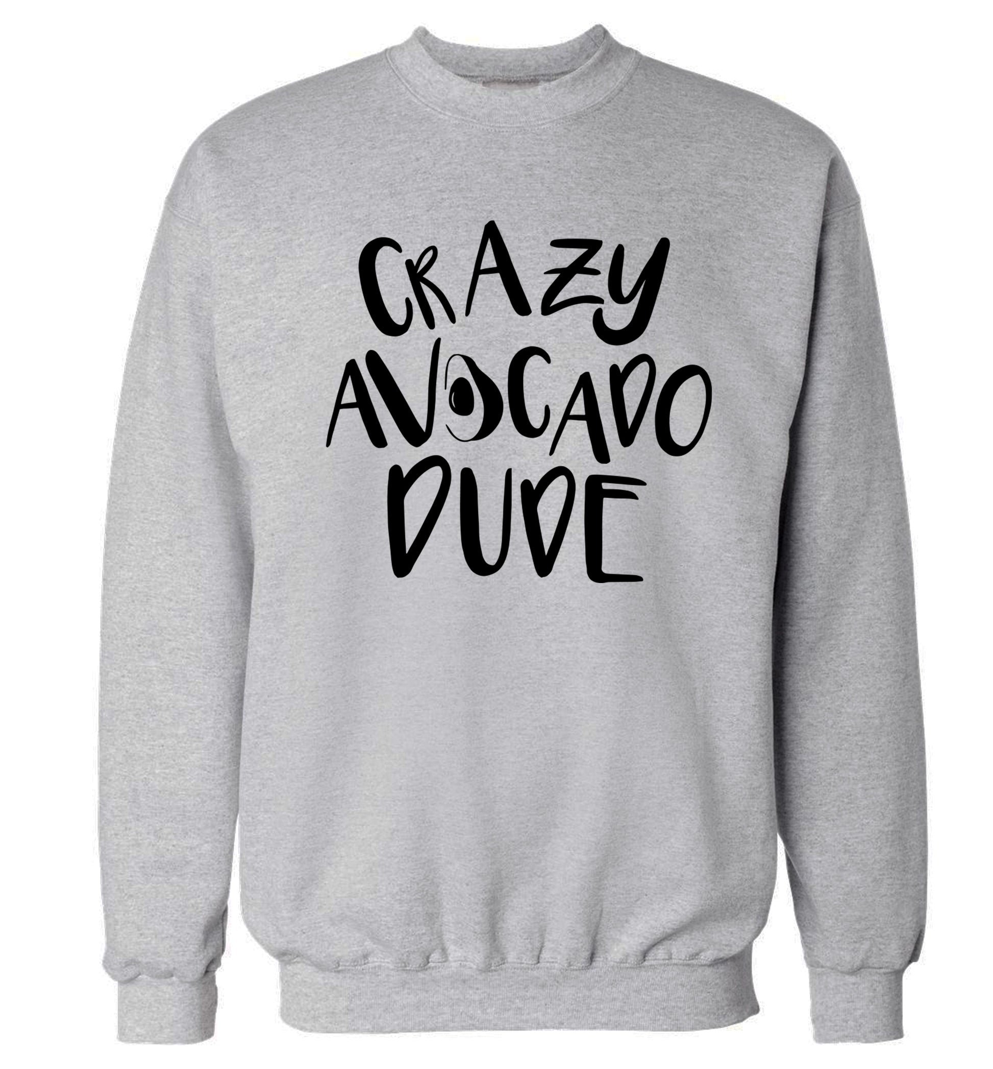 Crazy avocado dude Adult's unisex grey Sweater 2XL
