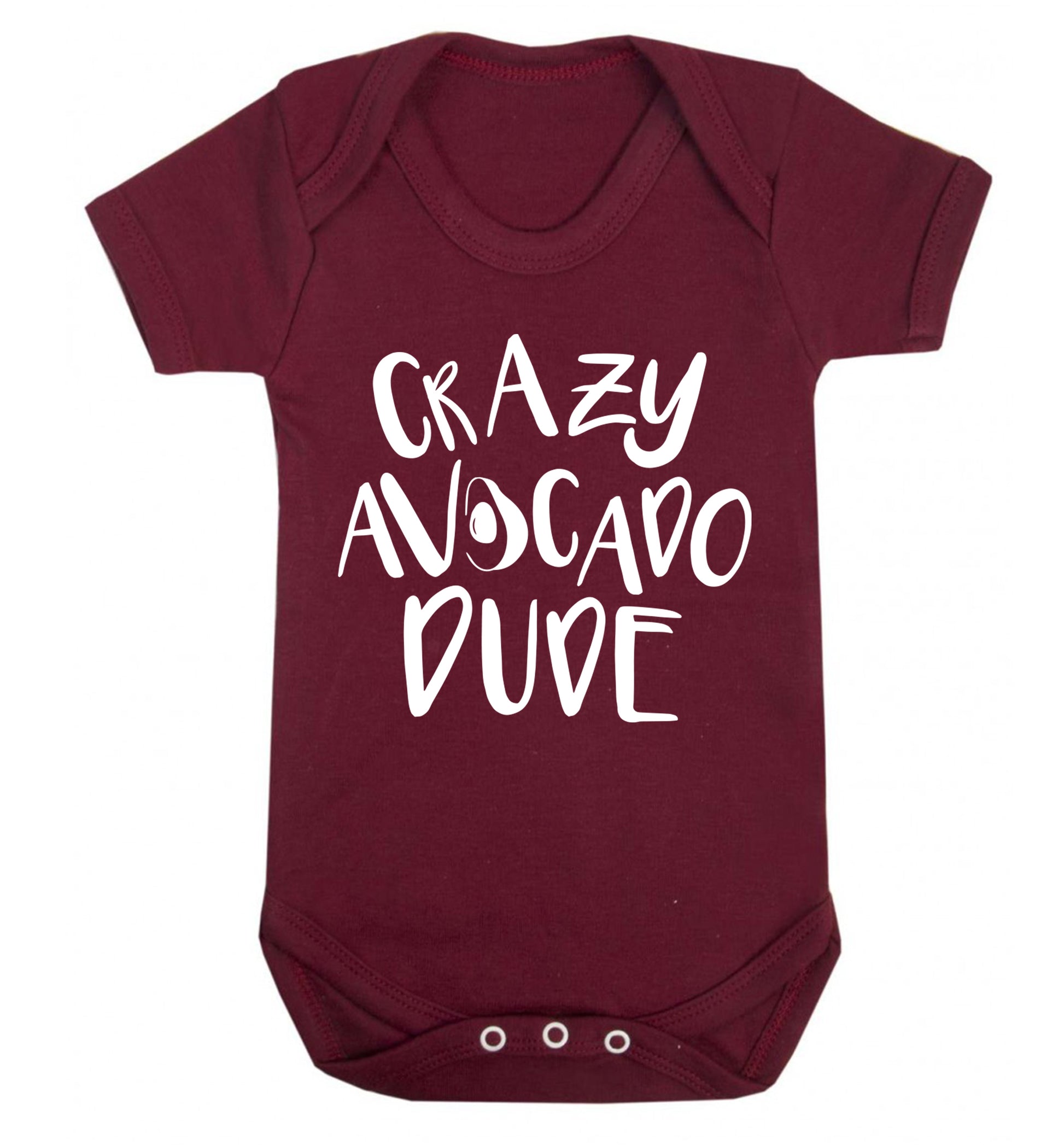 Crazy avocado dude Baby Vest maroon 18-24 months