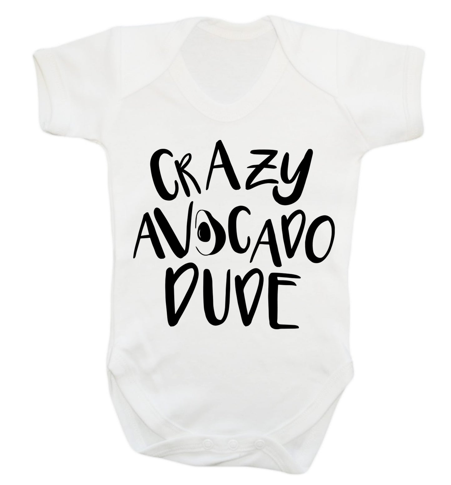 Crazy avocado dude Baby Vest white 18-24 months
