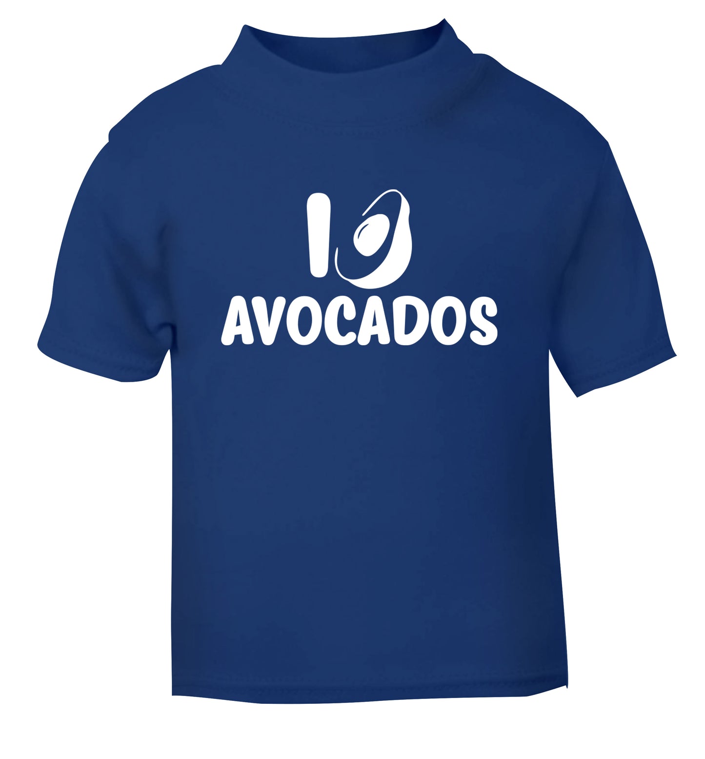 I love avocados blue Baby Toddler Tshirt 2 Years