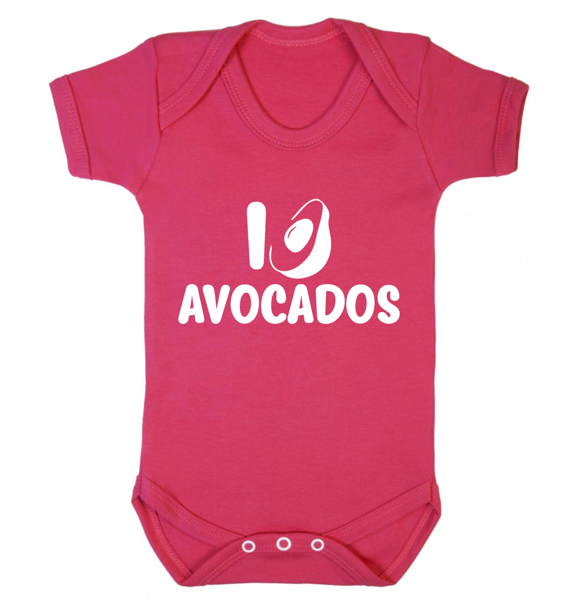 I love avocados Baby Vest dark pink 18-24 months