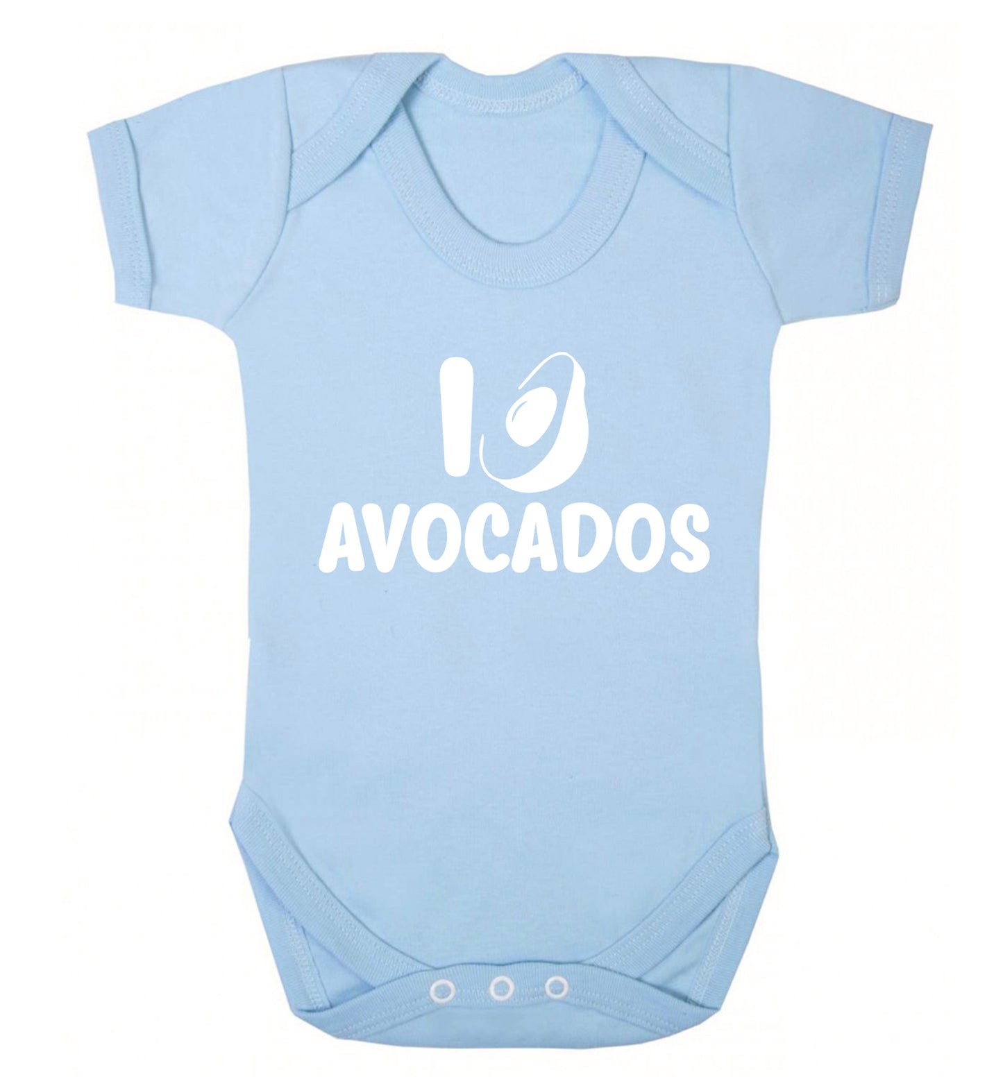 I love avocados Baby Vest pale blue 18-24 months