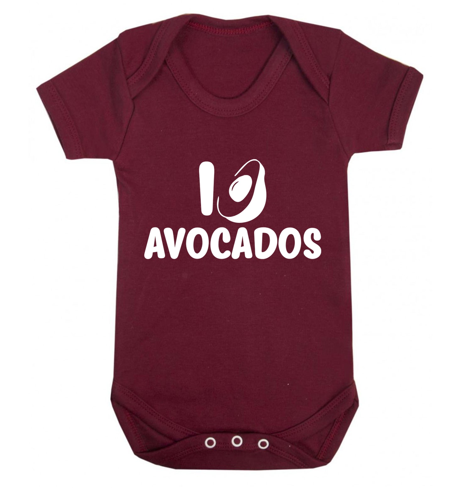 I love avocados Baby Vest maroon 18-24 months