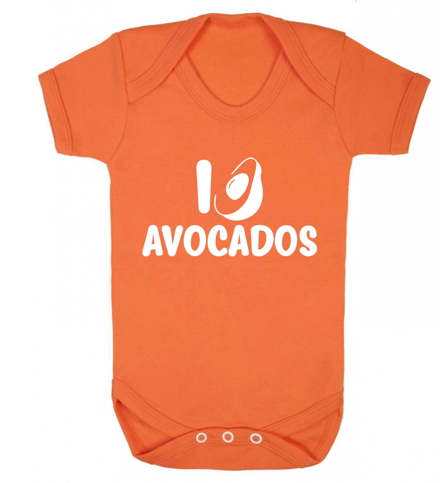 I love avocados Baby Vest orange 18-24 months