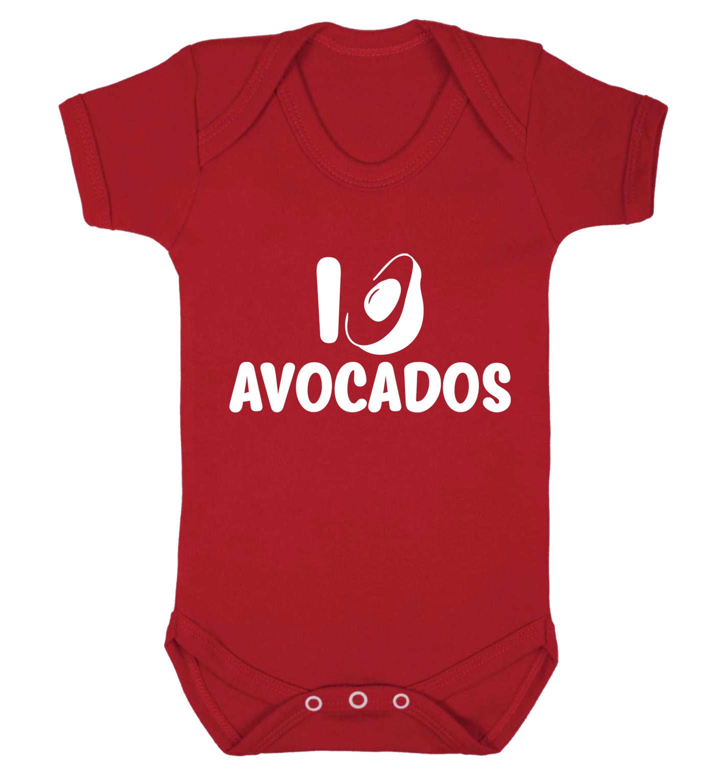 I love avocados Baby Vest red 18-24 months