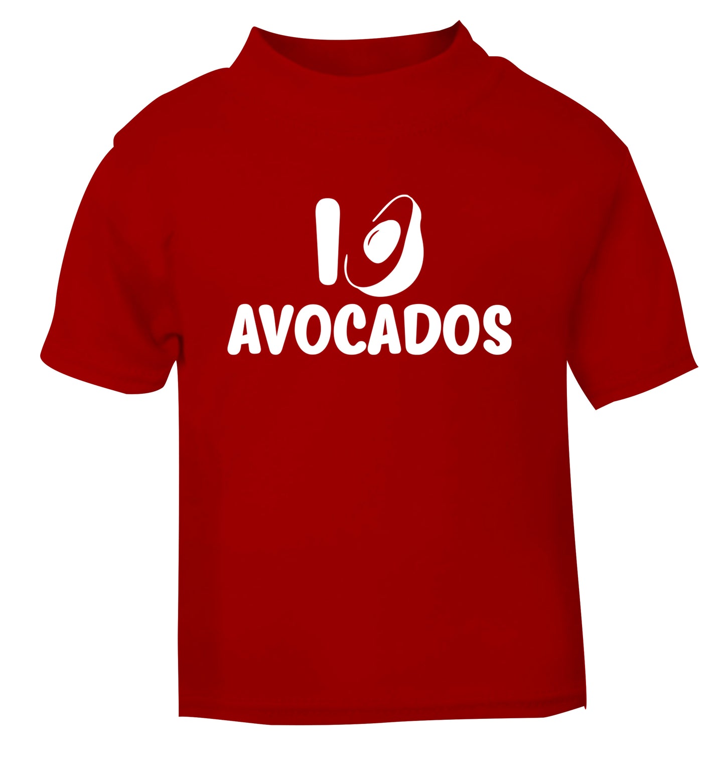 I love avocados red Baby Toddler Tshirt 2 Years
